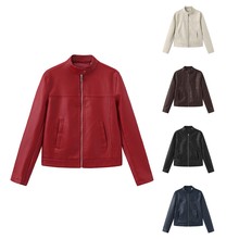 Tailored temperament stand up collar jacket修身气质立领夹克