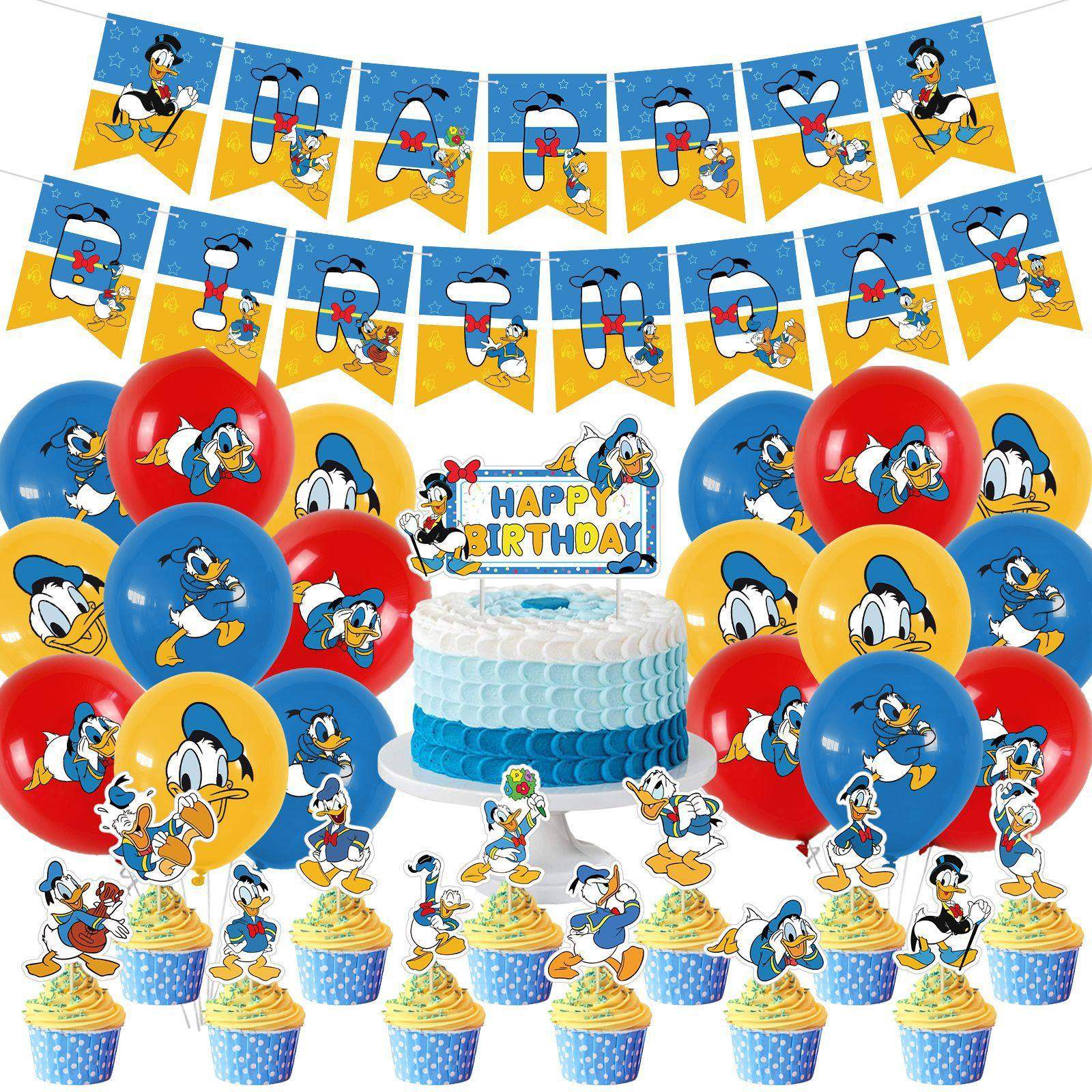 唐老鸭主题生日派对装饰套装Donald Duck聚会横幅拉旗气球插旗,节庆用品/礼品,装扮布置套餐,淘宝优惠券,粉丝福利购,淘宝优惠卷