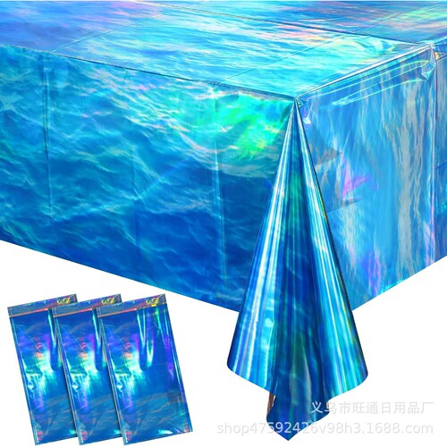 海浪海洋主题生日派对防水桌布
