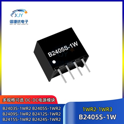 B2405S-1W DC-DC电源模块B2403/2409/2412/2415/B2424S-1WR2 1WR3