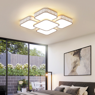温馨卧室灯现代简约客厅主卧灯大气房间灯创意个性 灯具led吸顶灯