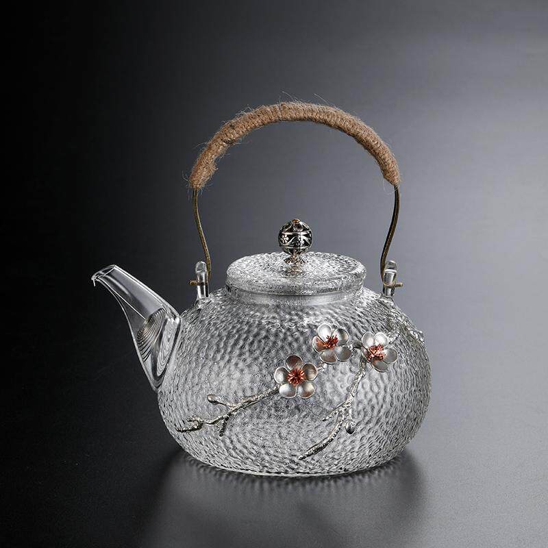 特价清仓 贴锡梅花锤纹玻璃煮水壶电陶炉煮茶壶泡茶烧水壶煮茶器