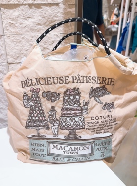 明星同款蛋糕日系自制ball chain刺绣购物袋少女手提包潮牌女包