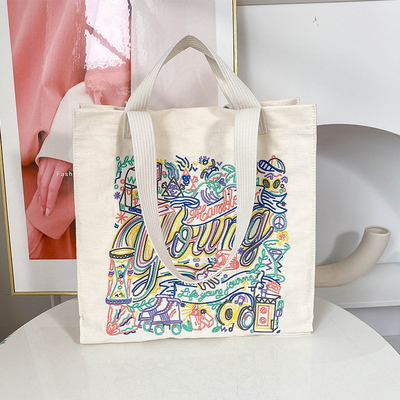 泰国小众托特包通勤帆布包刺绣