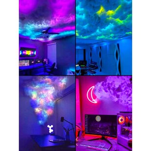 雷云灯棉花闪电云朵室内灯光特效卧室剧本杀仿真打雷闪电乌云灯具