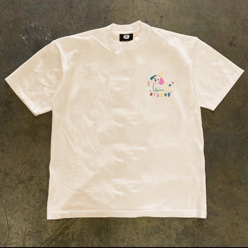 外贸尾货~限时清仓捡漏夏季新款简约印花纯棉短袖T恤男女百搭上衣