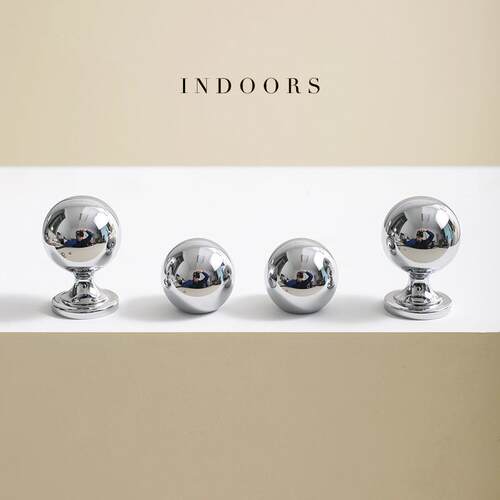 INDOORS极简黄铜圆球拉手实心纯铜金色银色法式轻奢柜门小把手