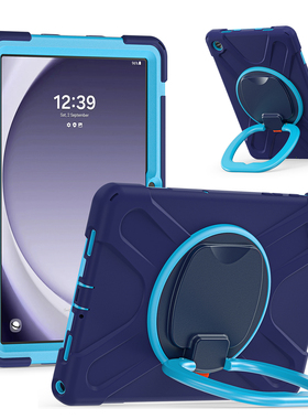 适用三星Tab A11保护壳Galaxy A7Lite A9Plus硅胶套全包防摔横竖A11+可旋转支架手提悬挂SM-X205T220无磁硬壳