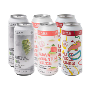 大九酿造 降临 流体果泥 芭乐之旅国产精酿啤酒各两罐组合装500mL