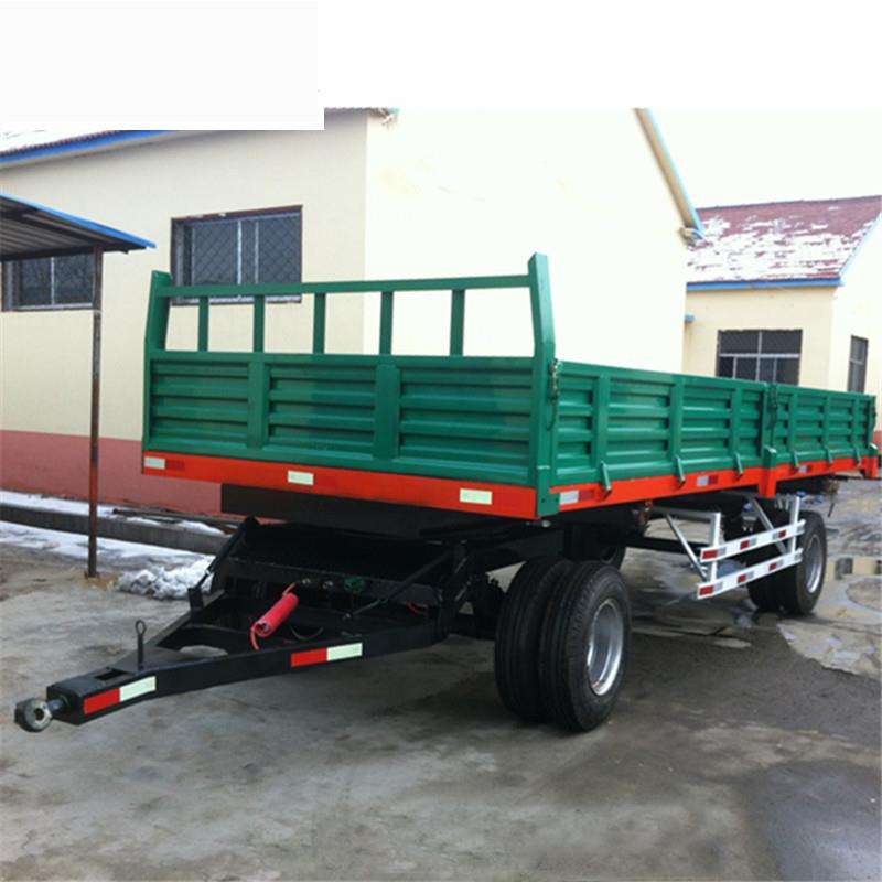 20T农用拖车自卸拖车拖拉机运输挂车机组平板拖车工具运输车