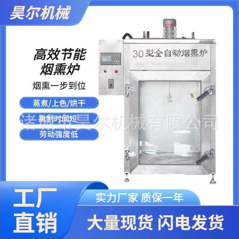 环保型豆干烟熏炉250型全自动烟熏炉肉制品烟熏炉秘制烤鸭专