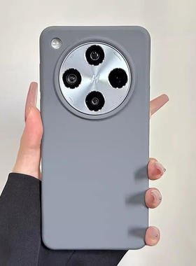 ins风炭灰色适用opporeno15pro手机壳新款reno15软糯reno14/13/12亲肤11纯色10/9液态硅胶全包防摔保护套耐脏