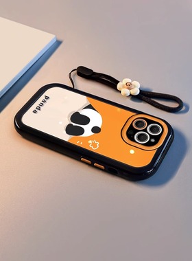 躲藏熊猫适用于OPPOA97手机壳a93s动漫a96卡通a95可爱A58全包a91防摔a92s硅胶软壳findx5保护套indx6小众3潮