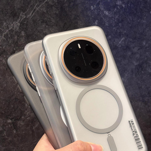 钛灰色微磨砂轻奢硬壳适用荣耀500手机壳新款magic8pro磁吸honor无线充电x70i畅玩60大孔散热简约防摔保护套