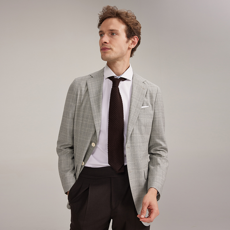 【意大利进口菲拉特】22春新品S110全羊毛男士西服外套休闲单西装