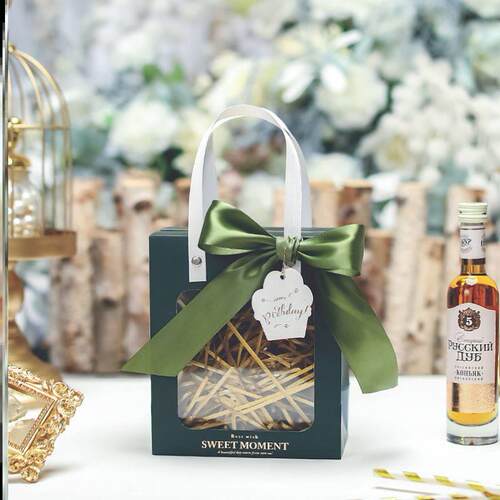 Gift bag senior sense birthday transparent packaging box