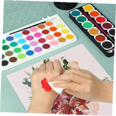 Solid watercolor paint Watercolour paint finger painting