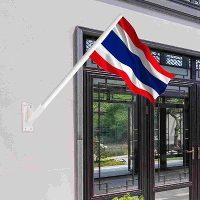 2 Pcs Flagpole Stand Flags outside Mount Adjustable Bracket