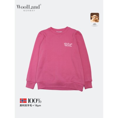 WOOLLAND挪威美利奴羊毛速干衣女童套装吸湿排汗儿童运动冬季内搭