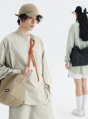 VAOPER喂牌大容量斜挎包男运动健身女包休闲通勤挎包潮牌单肩包包