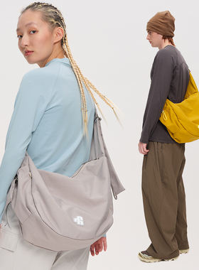 VAOPER喂牌休闲运动斜挎包女通勤旅行包大容量单肩包男潮饺子包女