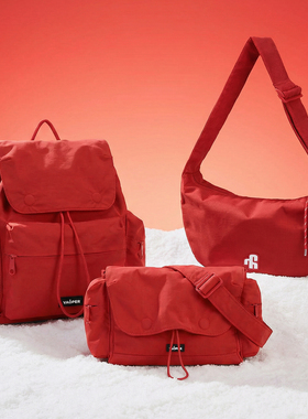 VAOPER喂牌开运红色包包本命年新年斜挎包女情人节礼物双肩包婚包