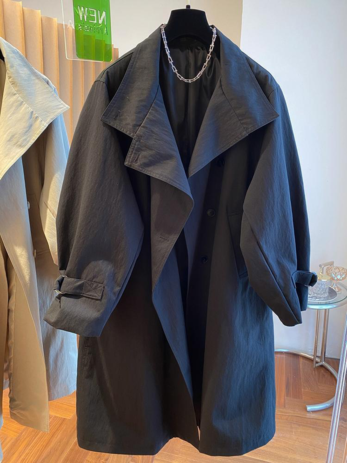 欧洲站高端2025秋冬季新款长袖风衣外套高级感穿搭上衣欧货女装