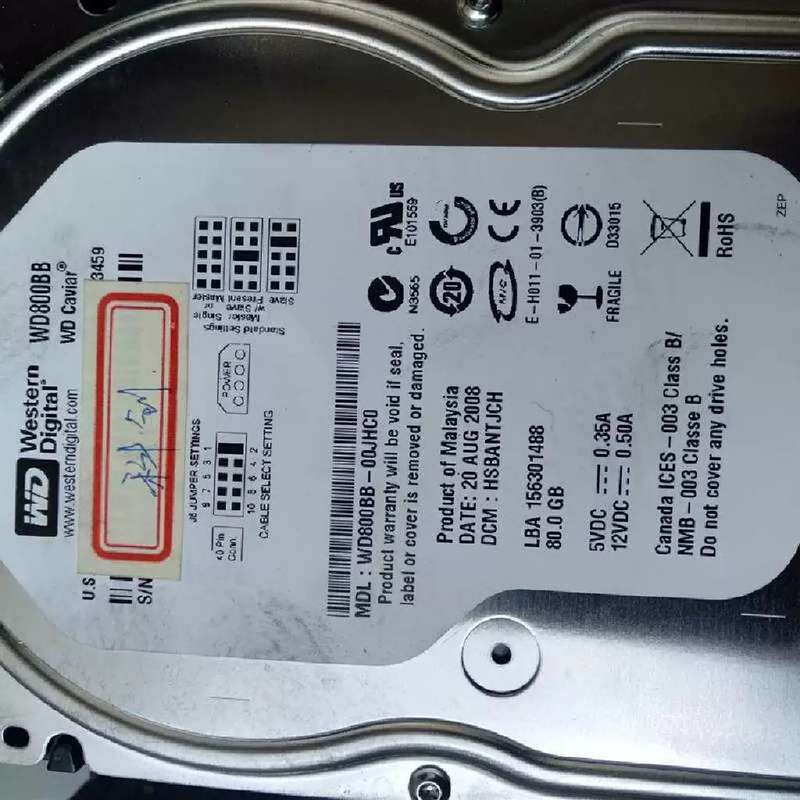 议价拍前：WD80G工控机ide硬碟。WD800BB WD1600A【产品】