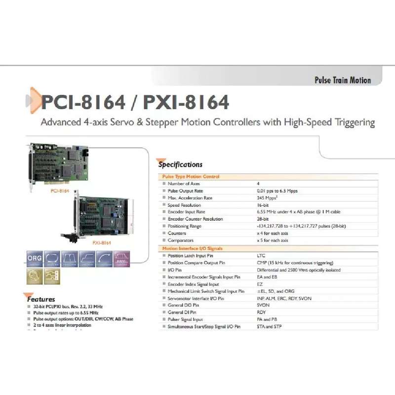 议价轴卡PCI-8164控制卡轴卡PCI-8164优质推荐