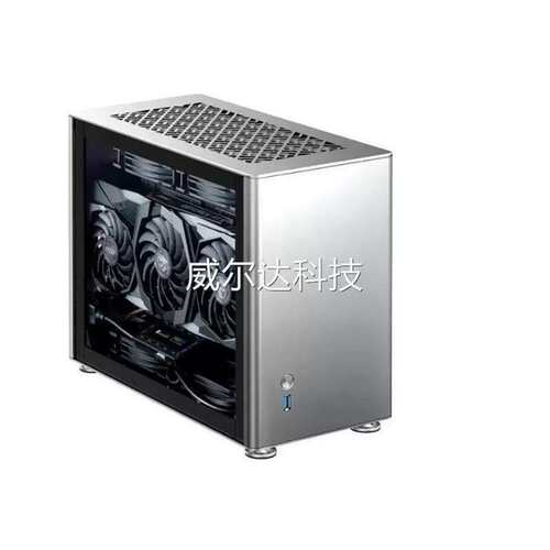 议价乔思伯A4机箱 银色 全侧透ITX机箱 未拆
