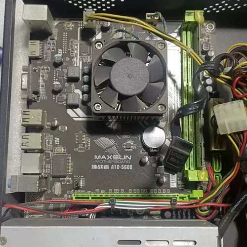 议价铭瑄主板挑战者a10-5600，送cpu内存，正常用实物图