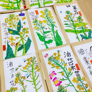 春日幼儿园环创儿童美术作品制作画纸美工区域手工制diy投放材料