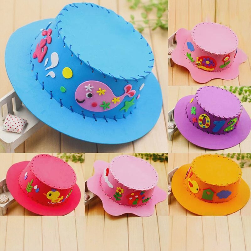 缝缝乐儿童手工帽子diy制作益智立体亲子粘贴画创意幼儿园材料包