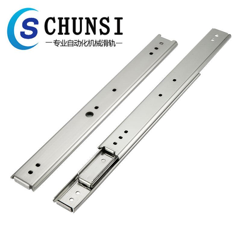 高承重带加强版替换IDB工业型滑轨重载型系列三节式钢制滑轨