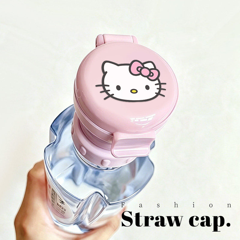 可爱小猫吸管转换头通用饮料矿泉水吸管瓶盖三合一防呛喝水神器图片