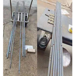 电动门轨道 平移门m通用铁 轨实芯方钢 导轨路轨 打膨胀镙丝安装