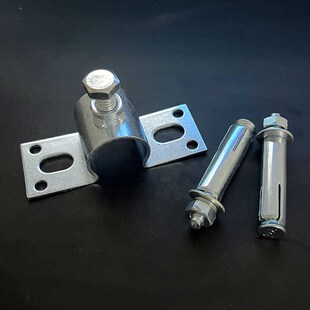 顶丝管卡b镀锌猪用饮水器配件猪场水管固定管夹骑马卡活动卡扣4分