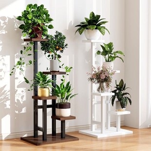 可移动阳台花架子客厅落地式铁艺置D物架多层花盘托架多肉植物层