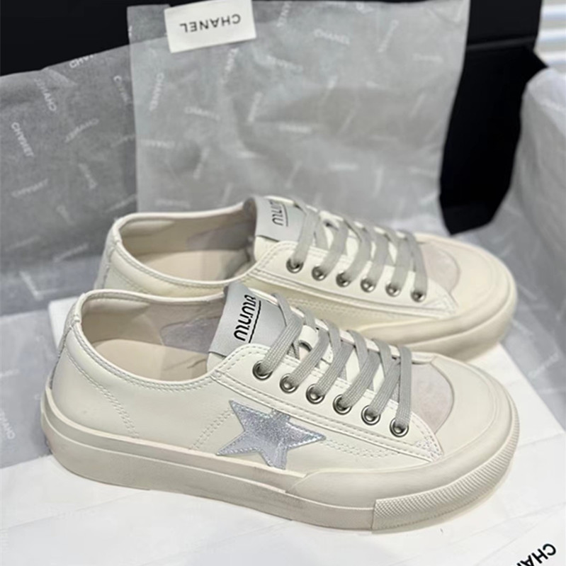 板鞋韩版厚底星星鞋小白鞋真皮
