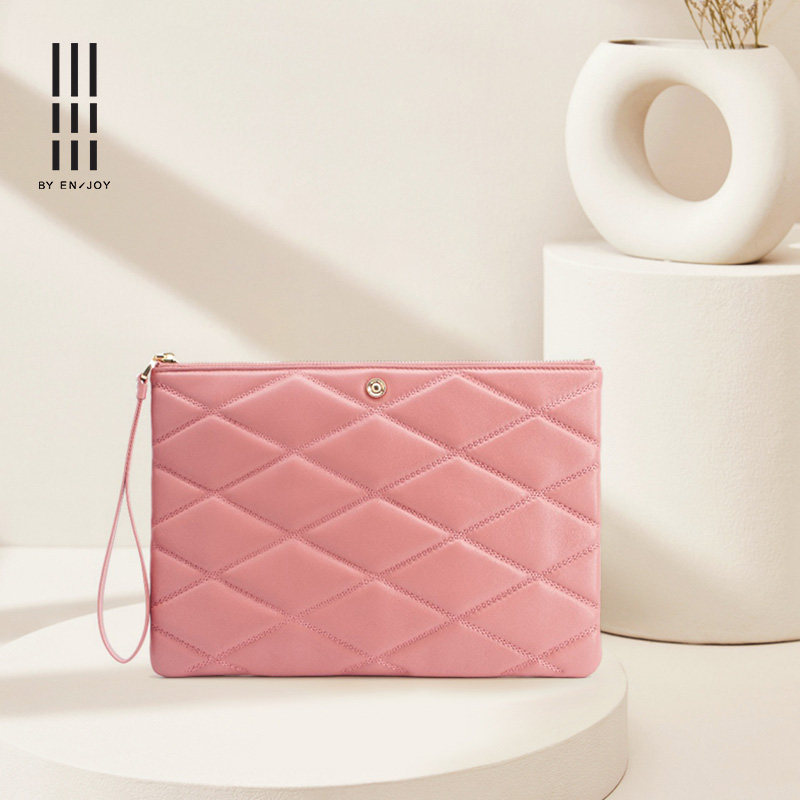 专柜独特时尚风百搭羊皮手抓包