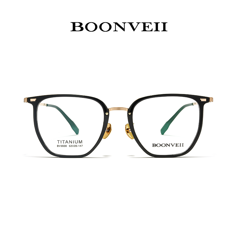 邦唯务简约全框素颜镜架女有度数