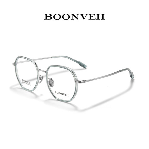 BOONVEII邦唯新潮复古纯钛眼镜