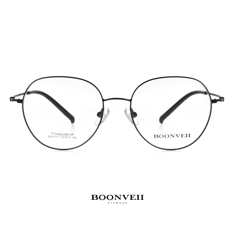 邦唯轻奢系列超轻钛圆框眼镜