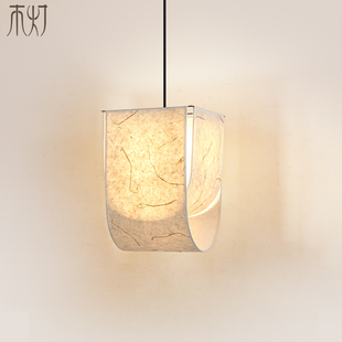 宋氏美学宣纸吊灯新中式禅意创意餐厅茶室卧室床头灯日式侘寂中古