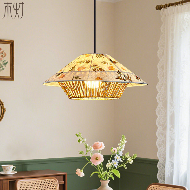 田园风餐厅灯东南亚南洋中古日式民宿客栈灯宋式美学宣纸茶室吊灯,家装灯饰光源,餐厅吊灯,淘宝优惠券,粉丝福利购,淘宝优惠卷