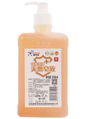 瑞泰奇 皂液500ml 天然皂液泡沫型按压式医用消毒洗手液 手部清洁