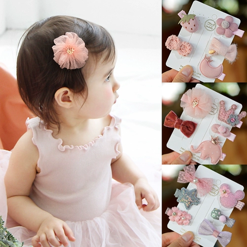 Детская заколка для волос, щипцы для девочек, безвредные шпильки для волос для новорожденных, аксессуар для волос для принцессы