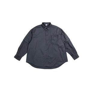 FAR ARCHIVE二合一可拆卸衬衫 wookvibe水洗宽松立体裁剪衬衣外套