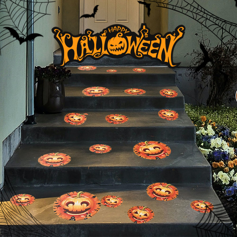 万圣节装饰品场景布置大南瓜幼儿园商场店铺氛围贴纸酒吧装扮道具