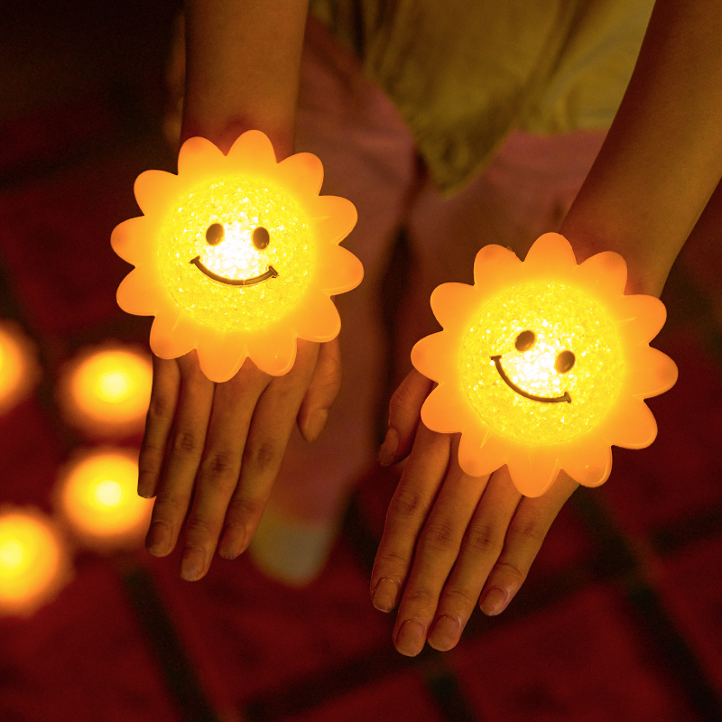 手持发光太阳花手腕星星灯